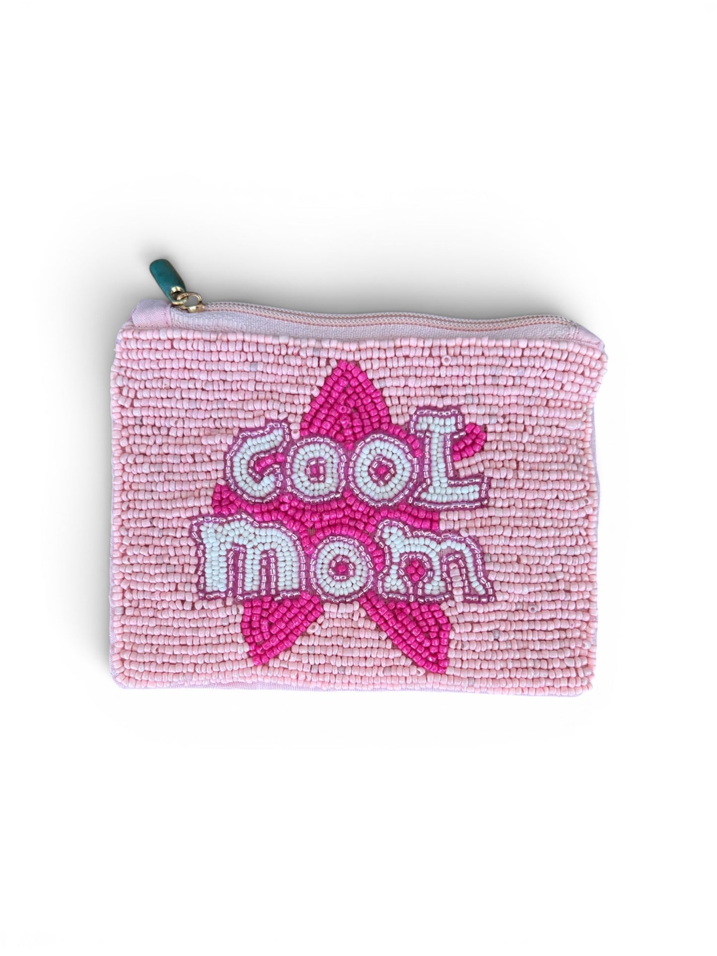 Cool Mom Beaded Coin Purse