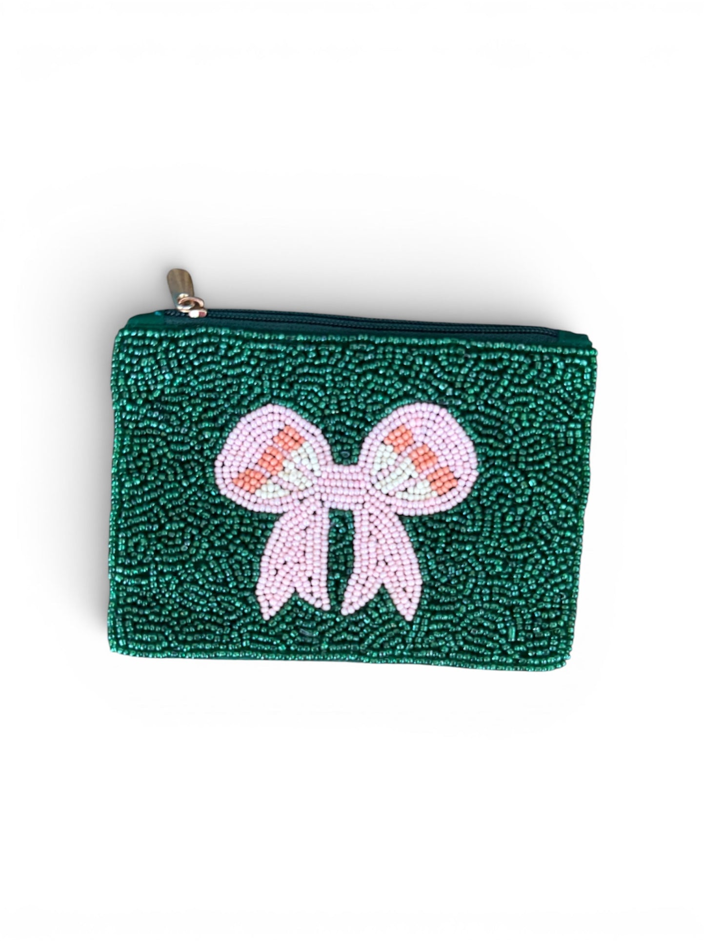 Bow Tie Beaded Coin Purse
