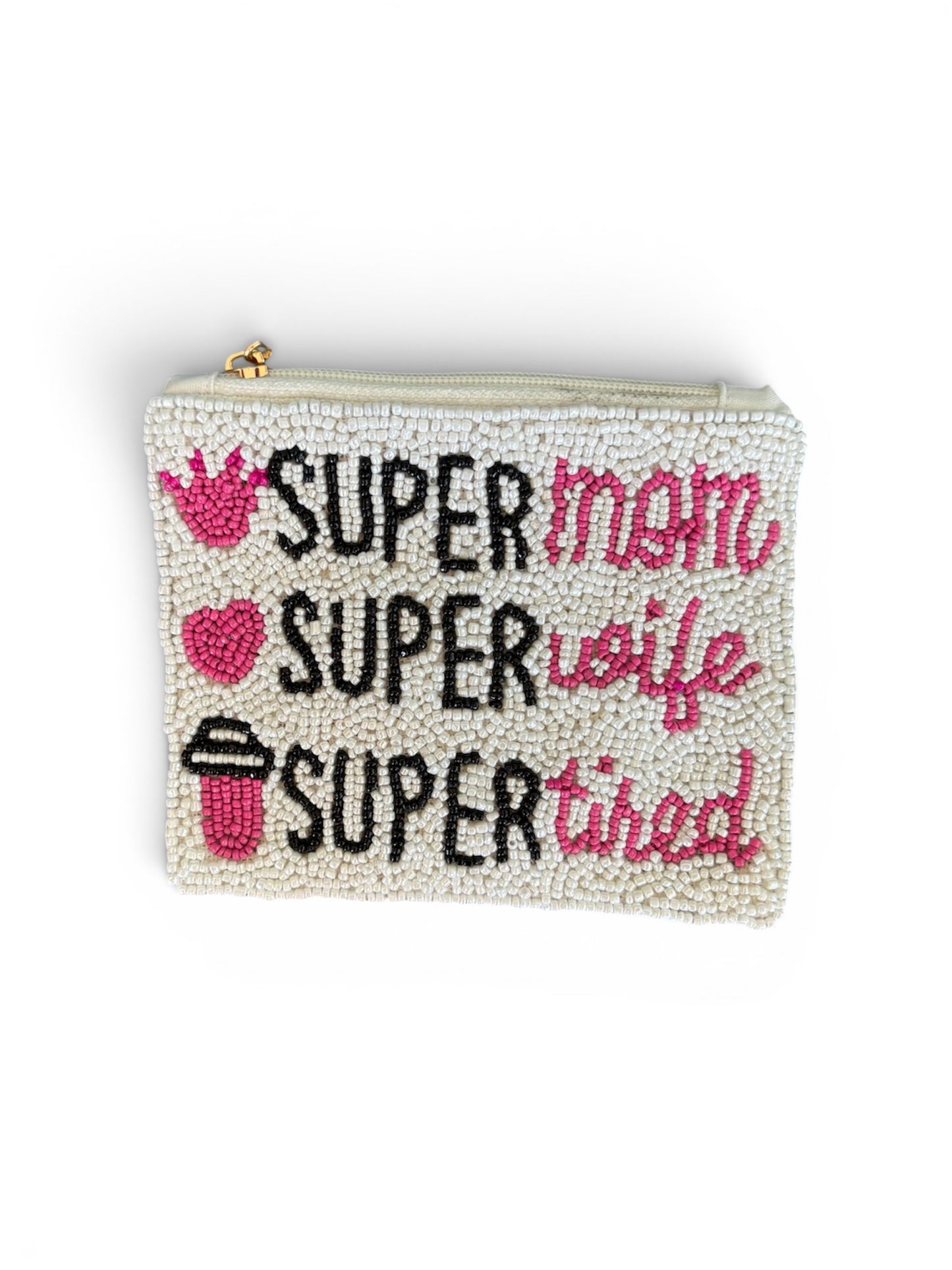 Mom And Wife Beaded Coin Purse
