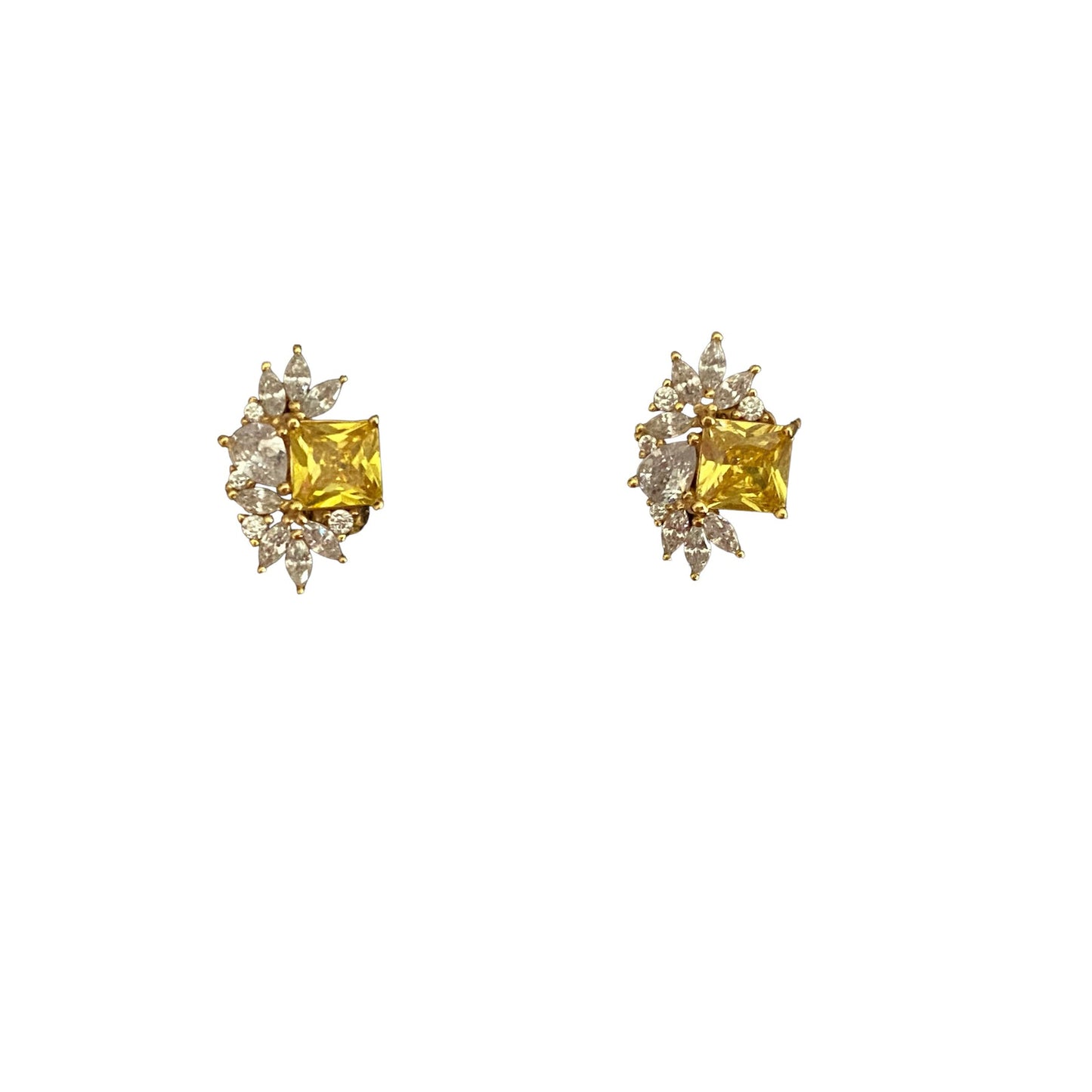 Yellow Floral Earrings