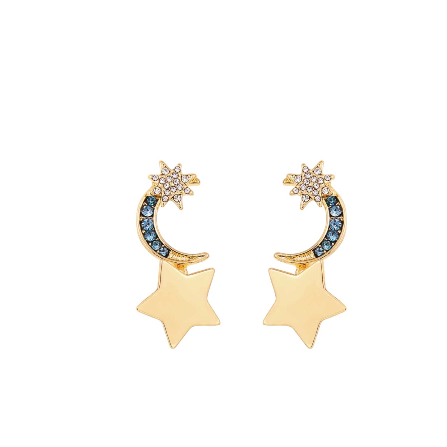 Star And Moon Earrings