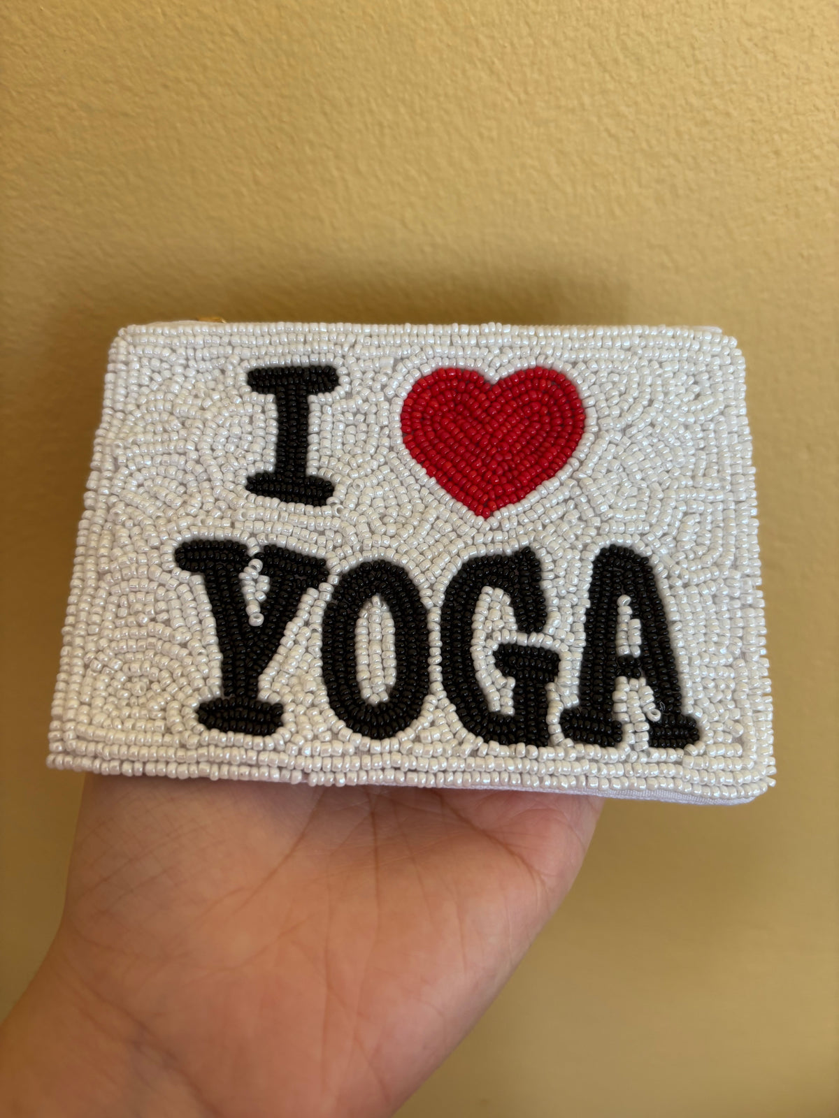Yoga Beaded Coin Purse