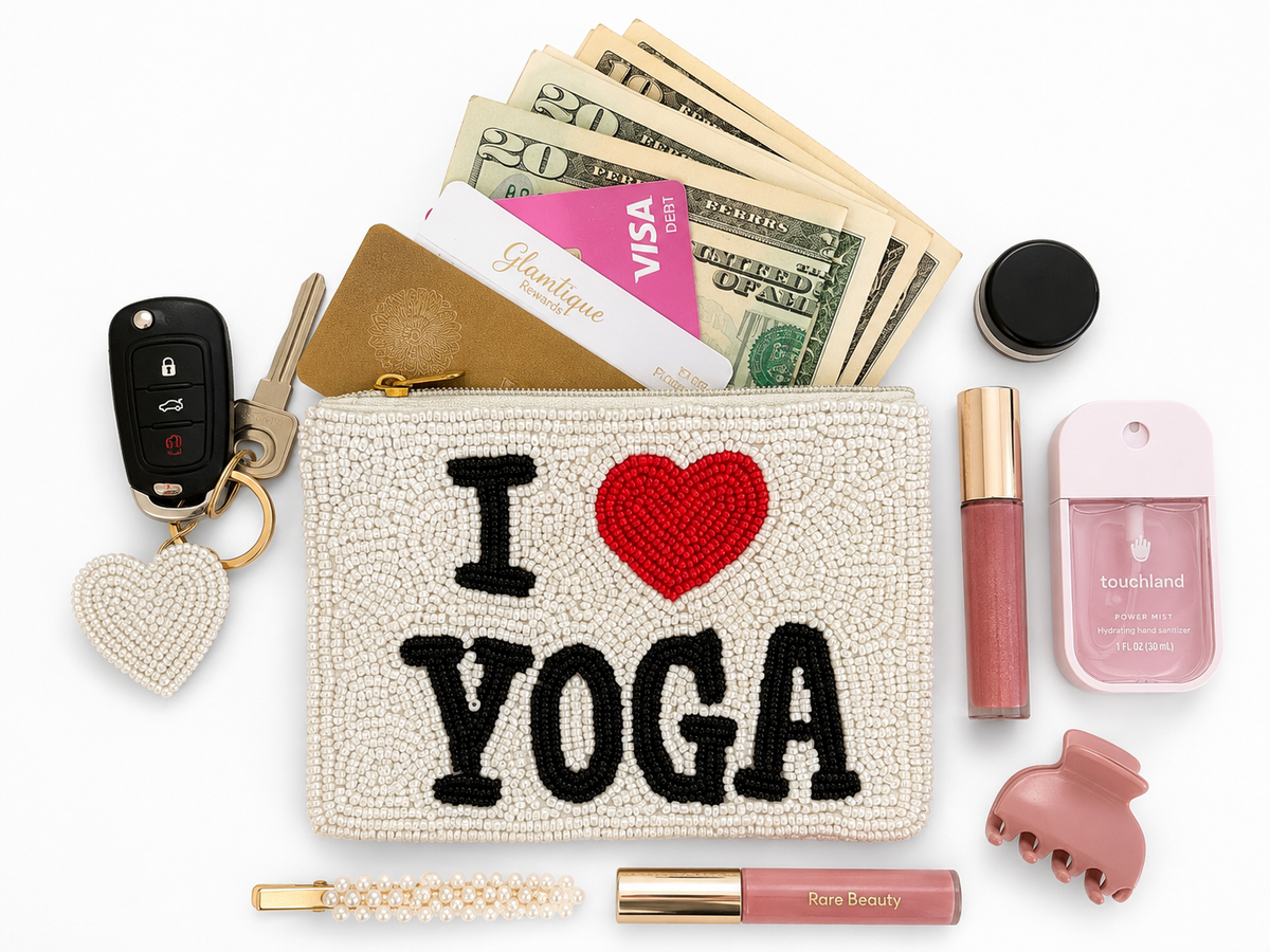 Yoga Beaded Coin Purse