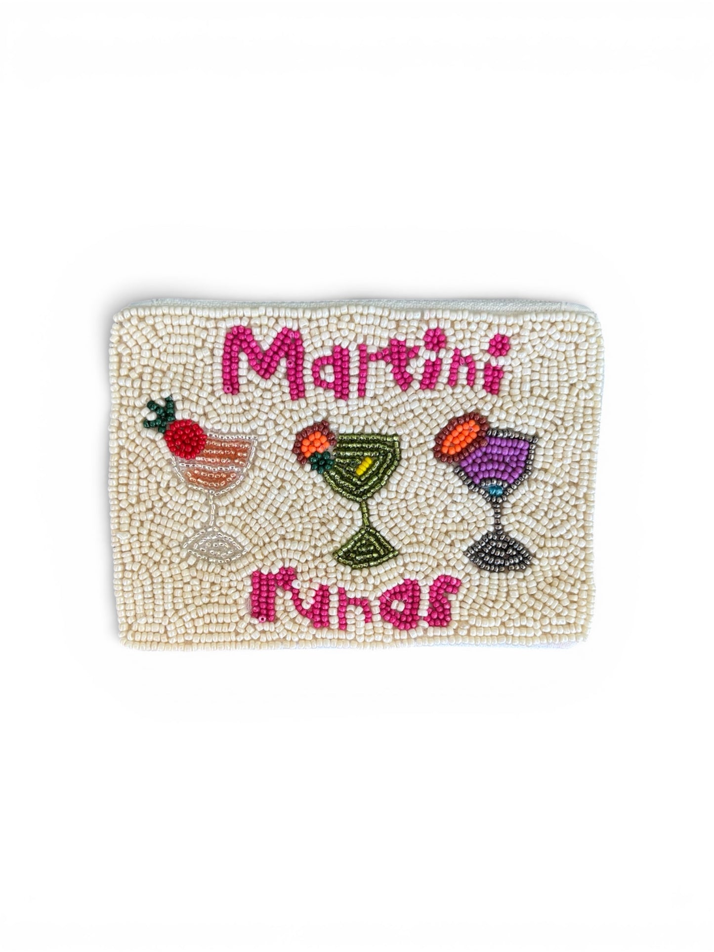 Martini Funds Beaded Coin Purse
