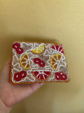 Load image into Gallery viewer, Cherries And Orange Beaded Coin Purse
