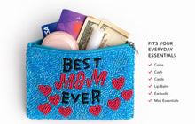 Load image into Gallery viewer, Best Mom Ever Beaded Coin Purse
