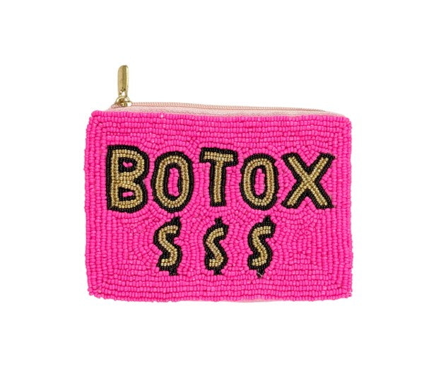 Botox Beaded Coin Purse
