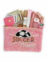Load image into Gallery viewer, Soccer Mom Beaded Coin Purse

